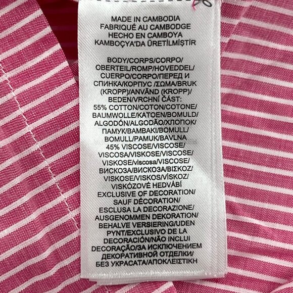 Ralph Lauren Pink Striped Pajama Top | New With Tags - Picture 4 of 10
